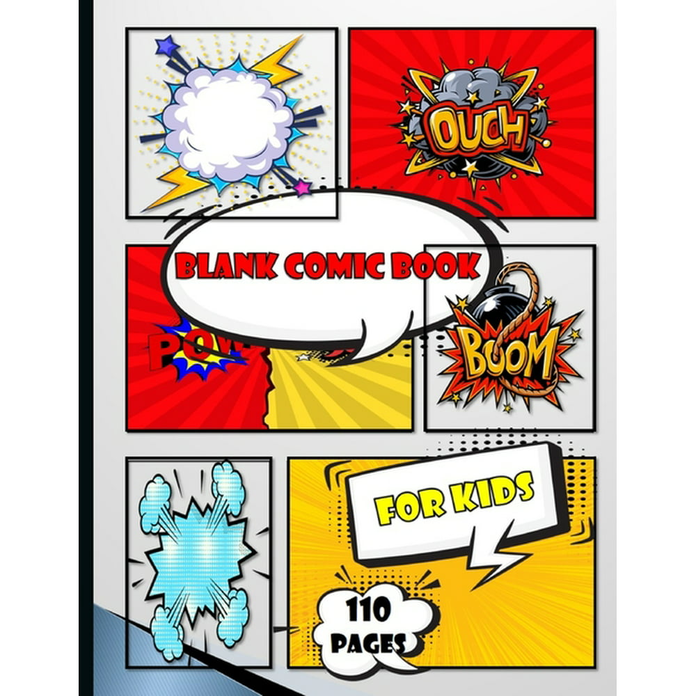 blank comic book for kids: Create Your Own Comics - Large Comic Strips ...