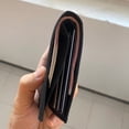thumbnail image 3 of For Male Coin Purse Letter Credit Card Thin Solid Color Canvas Korean Purse Card Holder Men Wallets GREY, 3 of 8