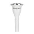 thumbnail image 1 of Tuba Mouthpiece Solid Durable Brass Construction Silver Plated Musical Instrument Accessories, 1 of 5