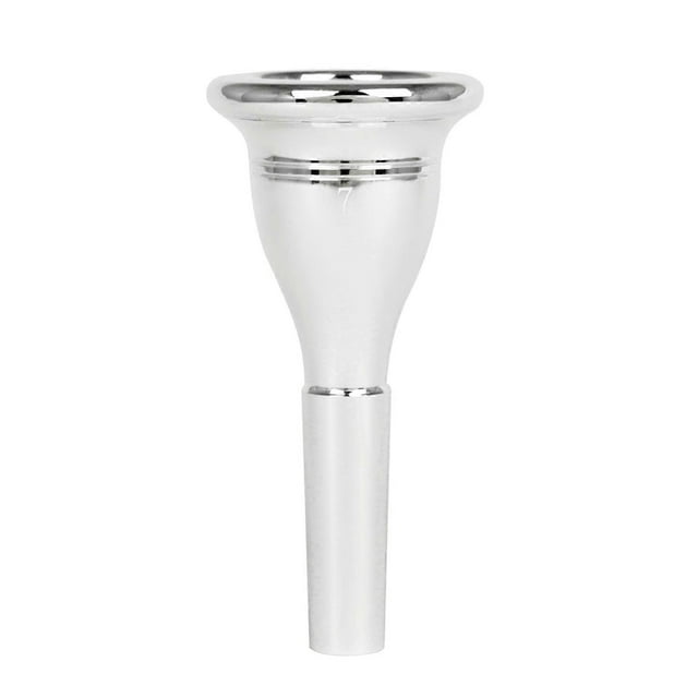 Tuba Mouthpiece Solid Durable Brass Construction Silver Plated Musical Instrument Accessories