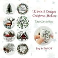 thumbnail image 2 of Wrapables Christmas Stickers Label Roll, Holiday Stickers for Sealing Cards, Envelopes, Gift Boxes, Festive Party Favors (500pcs), Happy Holidays, 2 of 4