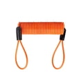 thumbnail image 3 of braveheart Steel Wire Strip Rope for Protection Metal Port Small Compact Lightness Strips Utility Helmet Motorcycle Disc Brake Lock Orange, 3 of 6