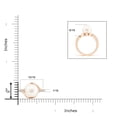 thumbnail image 4 of Angara Solitaire Freshwater Cultured Pearl Bypass Ring with Diamonds in 14K Rose Gold for Women | June Birthstone Jewelry for Her, 4 of 8