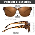 thumbnail image 4 of Gafas de Sol Polarizadas Peekaco UV400 para Usar Sobre Lentes para Hombre y Mujer, 4 of 7