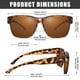 thumbnail image 4 of Gafas de Sol Polarizadas Peekaco UV400 para Usar Sobre Lentes para Hombre y Mujer, 4 of 7