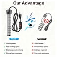 thumbnail image 3 of Asoricing Water Heater, 1500W Electric Water Heater, Stainless Steel Texture, Home and Office Travel Heater Suitable for Pools, Black, 3 of 8