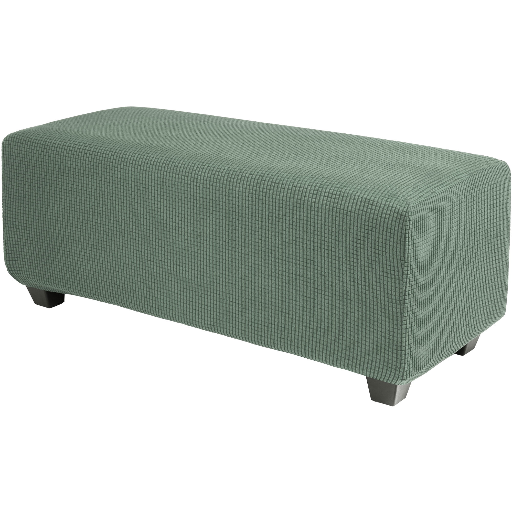 Housse Extensible Pour Pouf Ou Ottoman - Velours Doux, Fond élastique, Protection Anti-taches (plusieurs Coloris) - 7