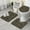 Brown Green Camo, variant on Blue Gray Camo Digital Pattern Bathroom Rugs Sets 3 Piece,Toilet Cover Set,Absorbent Non Slip Bathroom Mats Sets with U-Shaped Contour Rug Toilet Rug Set