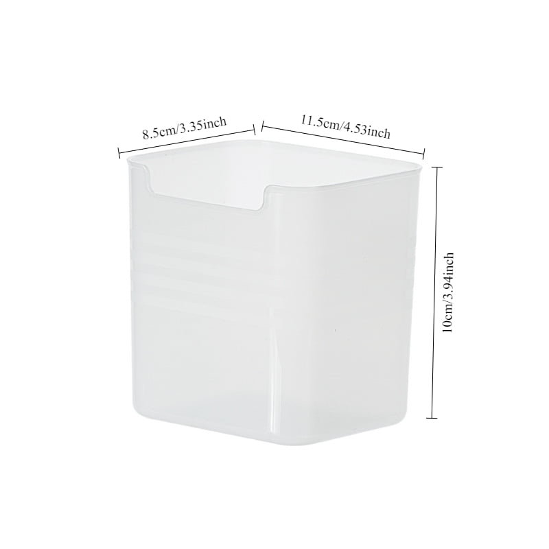 12 Pack Universal Refrigerator Side Organizer Box, Plastic Refrigerator Side Door Storage Containers, Space-Saving Organizer Bins for Refrigerator, Refrigerator Drawers for Fruit and Vegetable