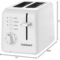 Conair Cuisinart CPT122 2Slice Compact Plastic Toaster (White