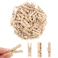 thumbnail image 1 of Pinzas para Ropa Pequeñas, Mini Pinzas para Ropa, 100 Piezas Mini Pinzas para Ropa de Madera con Bolsa de Almacenamiento, Pinzas para Ropa Pequeñas para Fotos, Manualidades, 1 of 5