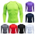 thumbnail image 2 of Dry Fit Men'S High Quality MMA Fitness Gym Sports T-Shirt Jogging Running Shirt Compression Breathable Rashguard Comprehensive green S, 2 of 6