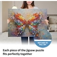 thumbnail image 2 of Adult Jigsaw Puzzle, 1000 Pieces, Extremely Challenging Puzzle, Educational Puzzle for Adults and Teenagers, Colorful Butterfly Pattern, Holiday Puzzle, 1000 Pieces.,Multicolor, 2 of 6