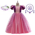 thumbnail image 1 of Vestido de princesa Rapunzel para niñas, vestido de fiesta cosplay, regalo de cumpleaños para niños, ropa de fiesta de cumpleaños, disfraz de Halloween zhangyuxiang unisex, 1 of 2