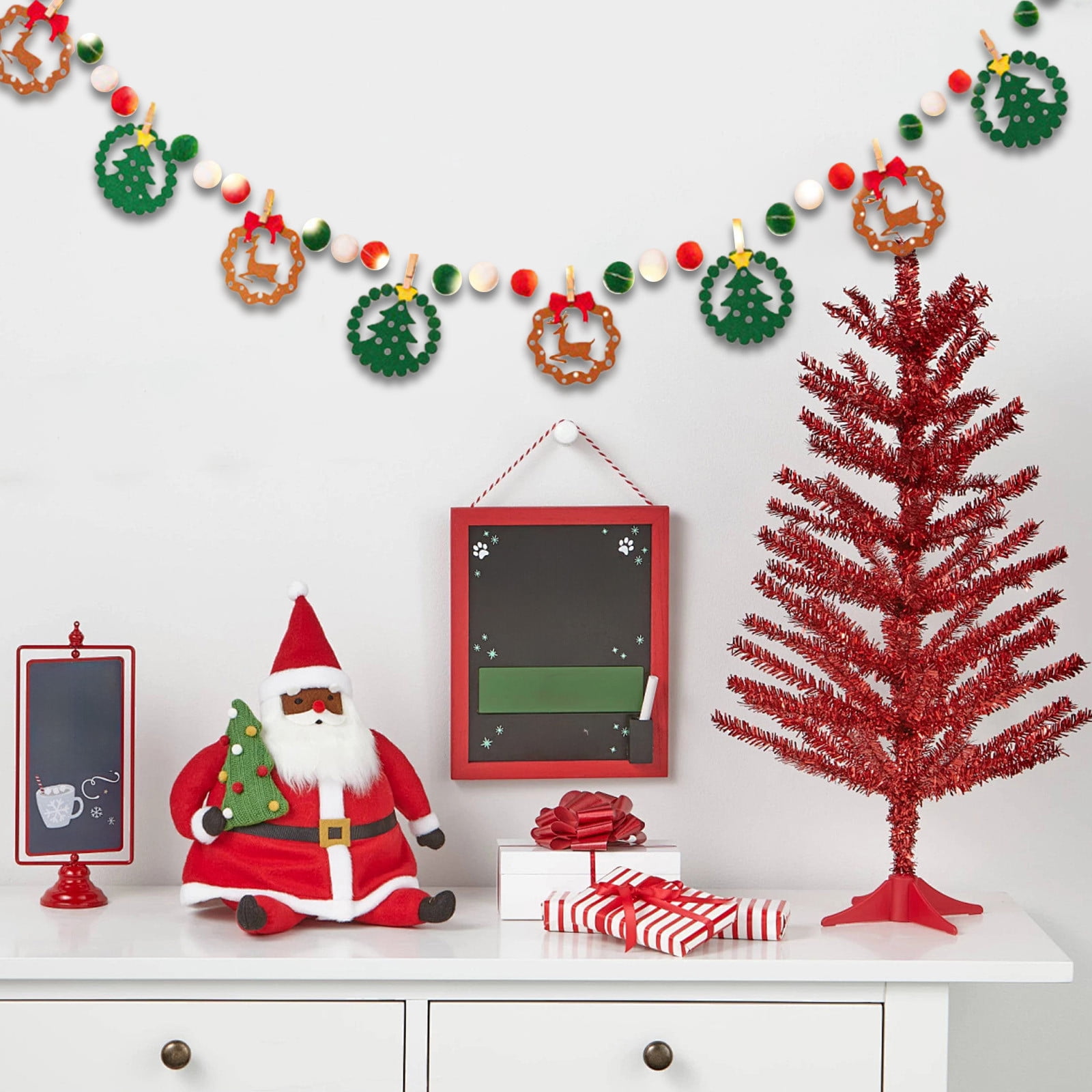 Decor365 Guirlande à Pois Ronds Or Rose - Décoration En Papier Pailleté