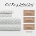 thumbnail image 4 of Linen Market 4 Piece Sheet Set Patterned, California King, Scallop Gray, 4 of 4