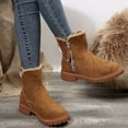 thumbnail image 6 of Taqqpue Snow Boots for Women Wide Width High-top Winter Boots Lace Up Warm Comfortable Outdoor Fur Lined Ankle Booties, 6 of 9
