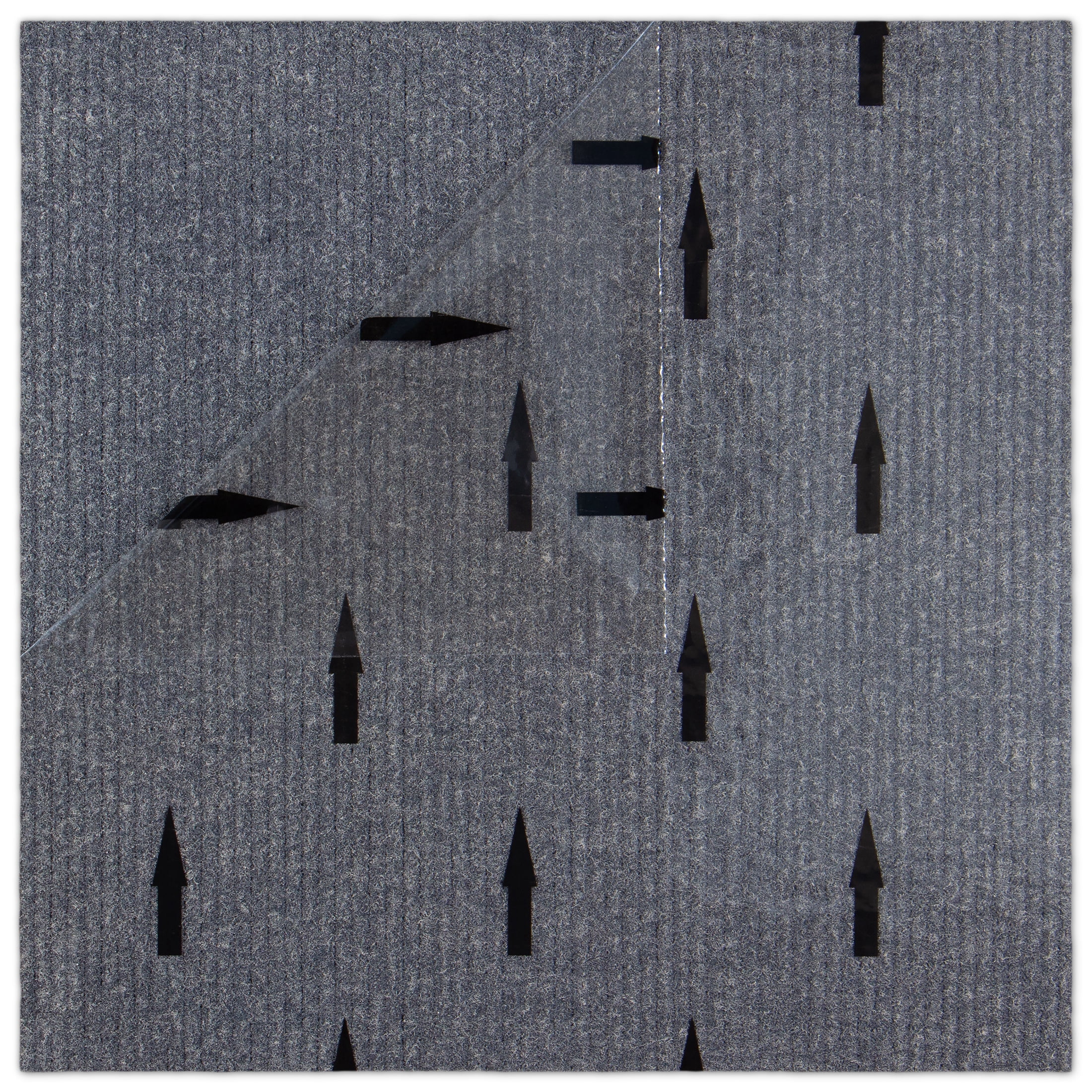 French Broad Blue Peel-and-Stick Carpet Tiles 22.5 sq ft 10 Tiles Per Box