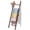Brown, variant on 6-Tier Wood Blanket Ladder, 57.5" Rustic Throw Quilt Blanket Rack & Decorative Wall-Leaning Wooden Ladder Shelves for Farmhouse Decor Bathroom, White