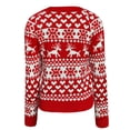 thumbnail image 3 of Christmas Sweaters Women 3X Crew Neck Elk Snowflake Christmas Xmas Pullover Sweater knit Tops Blouse Jumper Tops , XXL, 3 of 9