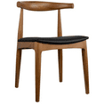 thumbnail image 4 of 2xhome Wooden Farmhouse Dining Chair with PU Leather Seat Cushion, Mid Century Accent Chair for Kitchen, Dining Room, or Office, Espresso (Unassembled), 4 of 6