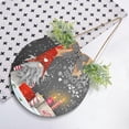 thumbnail image 4 of SKYSONIC Christmas Gnome Welcome Sign Front Door Decoration Round Door Hanging Sign Porch Decorations for Home Outdoor Indoor Holiday Fall Halloween Christmas - 11.8x11.8 inch, 4 of 7