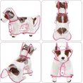 thumbnail image 2 of 2 Pieces Pet Dog Raincoat Raincoat Pet Clothes Plastic Hooded Rain Jacket Puppy Rain Poncho Rainwear for Small Medium Dog (Pink, White, M), 2 of 5