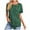 Green-02, variant on Mittory Womens Tops Short Sleeve Button Side Asymmetrical Shirts Tunics Basic Fashion Summer Clothes