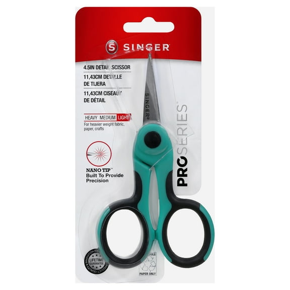 SINGER ProSeries 4.5-Inch Precision Scissors with NANO Tip and Comfort Grip