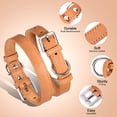 thumbnail image 2 of Didog Thin Plain Leather Dog Collar for Small Dogs Pet Puppy Cat Necklace Chihuahua S M, 2 of 8