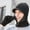 Black, variant on Autumn And Winter Knit Cap, Two-Piece Suit With Wool Cap And Glove