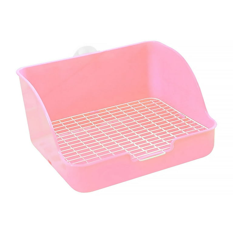 Frcolor Litter Box Rabbit Toilet Potty Bunny Pan Corner Pet Tray