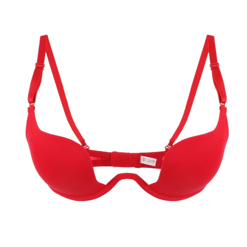Ardorlove Women bra Low Cut Women Sexy Push Up Bra Backless