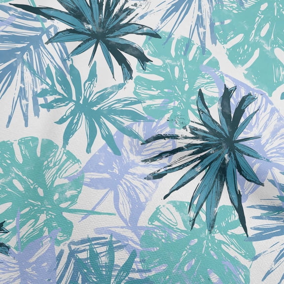 oneOone Velvet Medium Purple Fabric Leaves Quilting Supplies Print Sewing Fabric By The Yard 58 Inch Wide