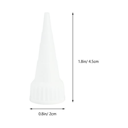 

NICEXMAS 10Pcs Replacement Nozzle Tip Applicator For E6000 100ML Glue Fits (Sharp Nozzle)