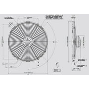 Spal Advanced Technologies 16in Puller Fan Straight Blade 1918 CFM