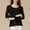 Black, variant on iTNHFP Tshirt For Women Womens Tops Summer Short Sleeve Women'S Silk Double Knitted Pultrendy Large Size Bottoming Shirt
