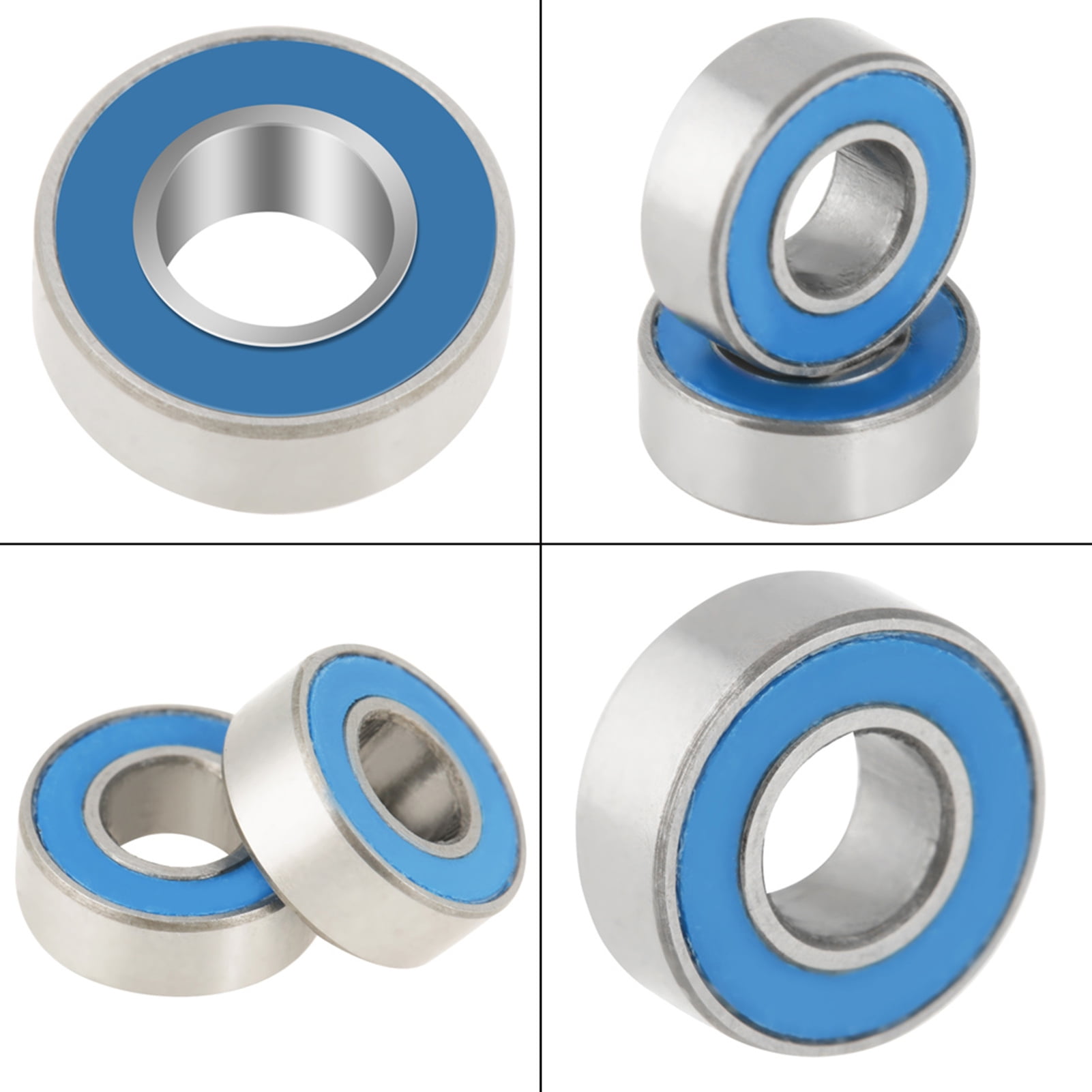 25 Pièces Lot Mr115-2rs Roulements En Métal Bleu Avec Joint