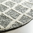 thumbnail image 3 of SAFAVIEH Natura Olgica Geometric Diamonds Area Rug, Ivory/Black, 6' x 6' Round, 3 of 6