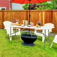thumbnail image 4 of 6ft Heavy Duty Folding Table, Fold in Half Plastic Table with Handle, Portable Indoor Outdoor Utility Table for Party, Picnic, Camping, BBQ & Kitchen, 4 of 8