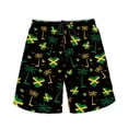 thumbnail image 2 of Binienty Men's Board Shorts Swim Trunks With Jamaica Flag Design - Quick Dry for Beach Surfing and Summer Vacation, 2 of 8