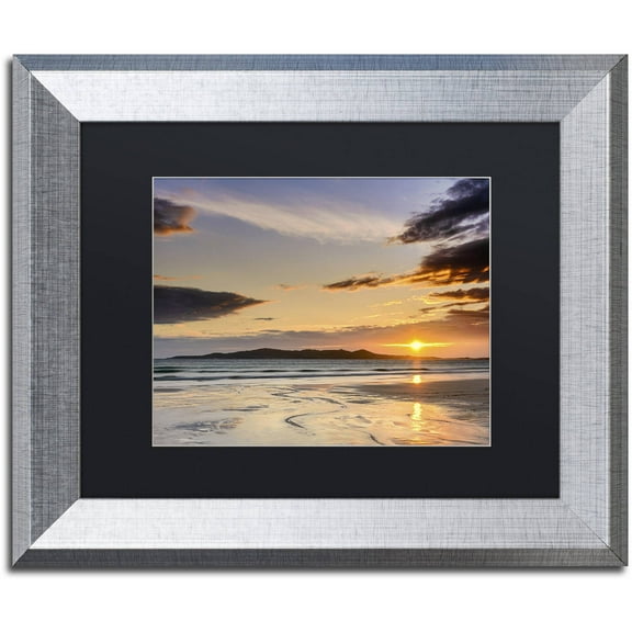 Trademark Fine Art 'Patterns in Sand' Canvas Art by Michael Blanchette Photography, Black Matte, Silver Frame