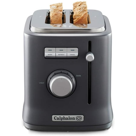Photo 1 of **handle does not stay down** Calphalon 2084021 Intellicrisp 2 Slice Toaster, Black