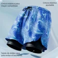 thumbnail image 2 of Pantalones Cortos De Baño Casuales De Doble Capa Para Hombre, 2 of 8