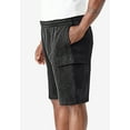 thumbnail image 3 of KingSize Men's Big & Tall 10" Fleece Cargo Shorts, 3 of 6