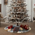 thumbnail image 4 of Fotbe Sunset Airplane Travel View Pattern Christmas Tree Skirt, Tree Skirts Plush Christmas Decorations, Christmas Tree Skirts Xmas Decorations Holiday Party Decor-48", 4 of 6