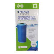 Pentair Omnifilter Iron & Sediment Filter KDF & Granular Carbon 10" Heavy Duty Replacement