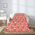 thumbnail image 2 of Gaeub Merry Christmas Santa Claus Print Flannel Throw Blanket, Home Fleece Throw Blanket for Couch or Bed,Decorative Blankets,Lightweight Fuzzy Flannel Blanket-60"x50", 2 of 6