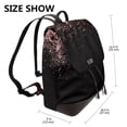 thumbnail image 2 of Fotbe Rose Gold Glitter1 Mochila Bolso con Estampado para Mujer, Mochila Antirrobo de Nylon Impermeable, Bolsa Ligera de Hombro, 2 of 4