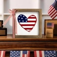 thumbnail image 4 of flangairy Labor Day Decorations, Wood USA Flag Sign Table Tiered Tray Decor Party, Patriotic Veterans Day American Wooden Shelves Decor, 4 of 5